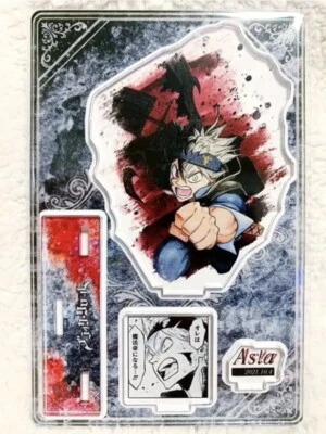 Figurine sur pied acrylique trèfle noir diorama anniversaire Asta 2021 Japan ... - Photo 1/4