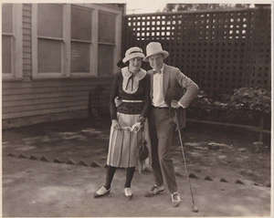 1922 Pressefoto Schauspieler Neal Burns, Vera Steadman Star in Christie Komödien Film - Bild 1 von 2