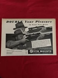Vintage 1947 Stith Mounts Weaver Scopes Print Ad Jagd Zielfernrohre Visier - Bild 1 von 7