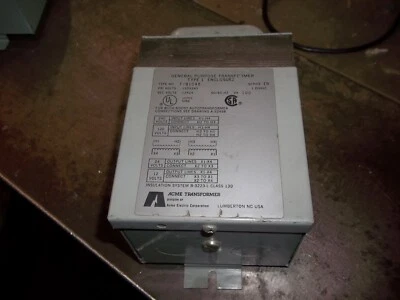 ACME T-81048 TYPE EB GENERAL PURPOSE TRANSFORMER 100 VA 50/60HZ 1PH (704) - Image 1 of 4