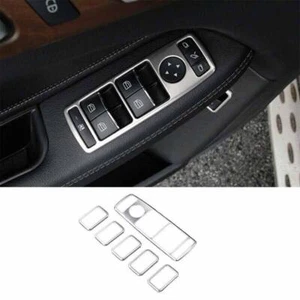 For Benz GLS GLE 2016-2019 Silver Titanium Switch Trim Window Door Lock Control - Foto 1 di 6