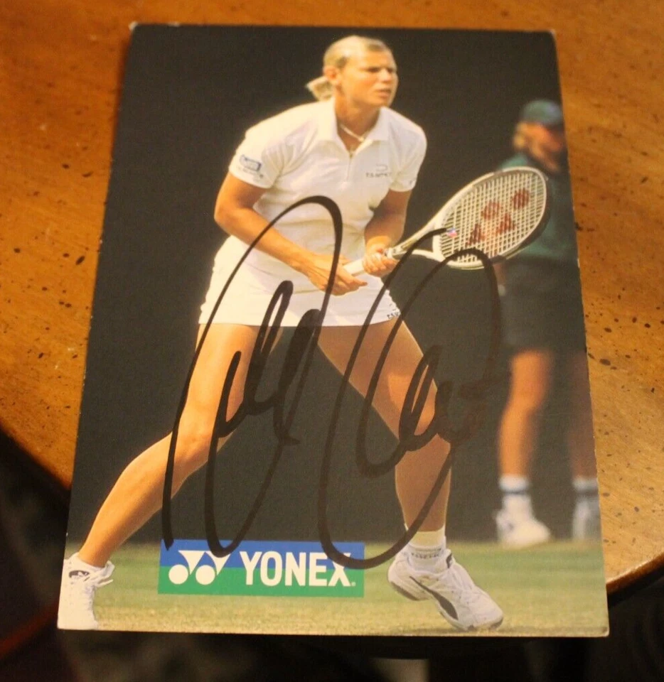 Anke Huber AUTOGRAPH ~ 4x6 Index Card ~ Yonex - Image 1 of 1