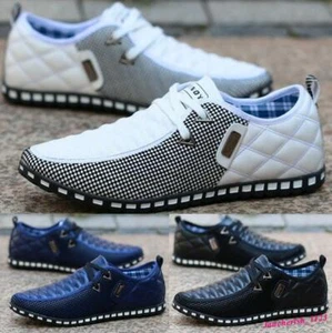 Men's Loafer Shoes Lace Up Round Toe Casual Formal Britain Breathable Casual OL - Bild 1 von 13