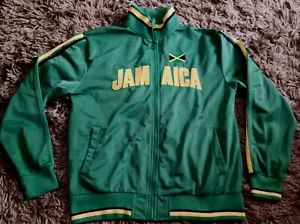 Vintage Divi Classic Dri-Fit Jamaica Track Jacket Embroidered Sz L - Picture 1 of 4