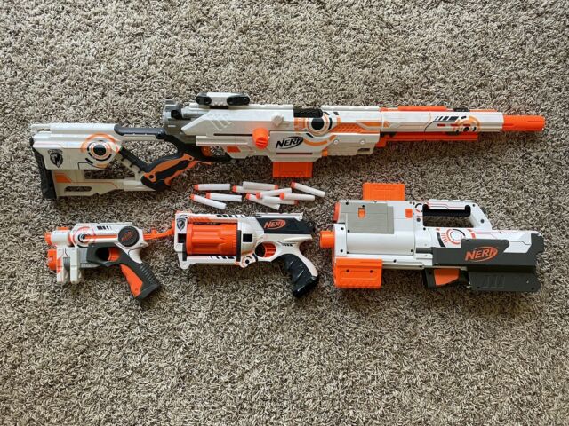 NERF Long Strike Cs-6 Modulus With Everything! Barely Used.Darts Included  630509744084