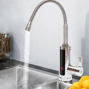Elektrohahn Sofortheizung LED Durchlauferhitzer Warmer Wasserhahn K??che 3000W - Bild 1 von 9