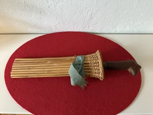 Machete / Buschmesser mit Messerscheide aus Bambus, Thailand, Länge ca. 40 cm - Bild 1 von 10