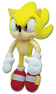 SUPER SONIC PLUSH (Ge-8958) Authentic New Great Eastern Sonic The Hedgehog Plush - Picture 1 of 1