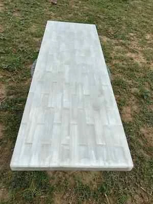 Selenite Console Table Natural Crystal Top Handmade Stone Entryway Table - Image 1 of 4