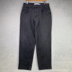 Vintage Gap Jeans Mens 36x32 Black Denim Baggy Fit No 10 BGY Skater 1990s USA - Picture 1 of 15