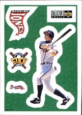 1997 Collector's Choice STICK'UMS #10 Chipper Jones ATLANTA BRAVES Upper Deck