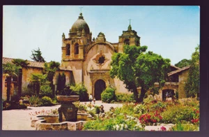 CALIFORNIA CA Carmel Mission San Carlos Borromeo 1969 Postkarte - Bild 1 von 2