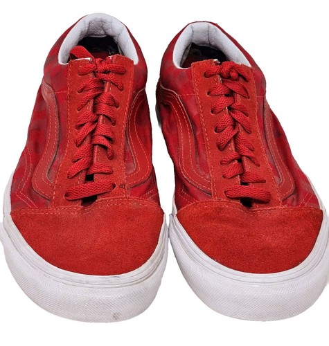Vans Oldol Skooler Check Rossa Suolaa Bianc Lacci Ross M6 W8 Inrfette perfetteni condiz