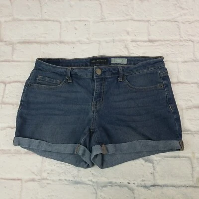 Aeropostale Womens Jean Shorts Size 10 Low Rise Denim Cuffed Mid Rise - Image 1 of 4