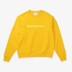 ADIDAS X PHARRELL WILLIAMS HUMANRACE SWEATSHIRT - GOLD YELLOW - HI5544 - UK XL - Picture 1 of 15