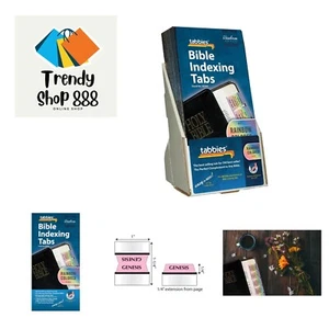20 Pack with Display Rainbow Bible Indexing Tabs, Old & New Testaments, 80 Ta... - Picture 1 of 9