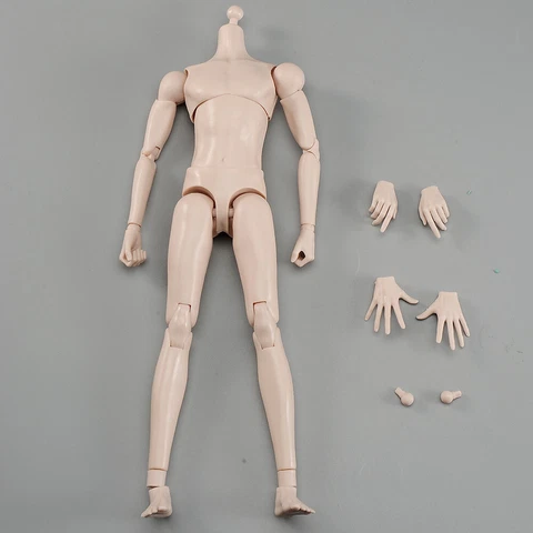 1/6 Male Flexible Jointed Super Slim Body For 12'' BJD Action Figure Doll Model Cover