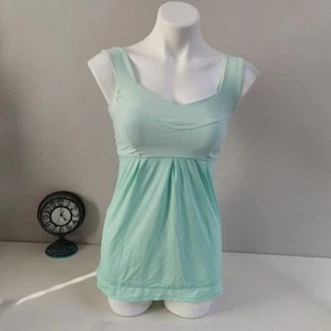 Lululemon Tank Verde Chiaro Taglia 4 Regolabile Allenamento Abbigliamento Sportivo Yoga Corsa - Foto 1 di 9