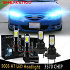 For Mazda 3 2004-2008 2009 4X High/Low Beam LED Headlight Bulbs 8000K Combo Kit Mazda Mazda 5