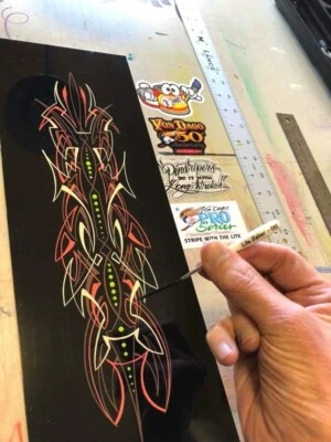 "REAL HAIR" # 00 Pro Series PREMIUM Scrolling & Pinstriping Brush ~ PRO'S KNOW Foto 1 de 4