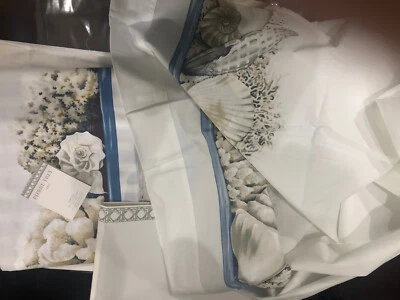 Pierre Frey France NWT 4pc King Sheet Set 100% Cotton Percale Pint Cape LAST - Image 1 of 4