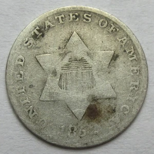 1852 Three Cent Silver (#53ab) - Picture 1 of 2