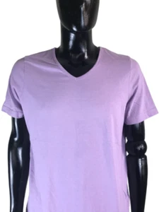 T-shirt Homme D'occasion Violet Manche Courte Col V Occasion Bonne Qualité T 42 - Bild 1 von 8