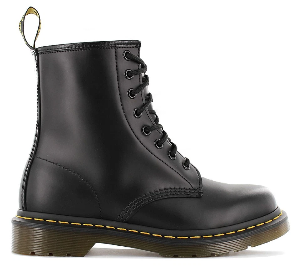Dr Martens 1460 Unisex Leather Boots - Black Smooth, Size: 6 US Women/5 US Men