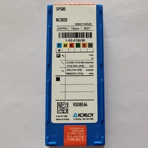 KORLOY SP500 NC3020 5.0mm Cut-Off Single head grooving carbide inserts 10Pcs - Picture 1 of 2