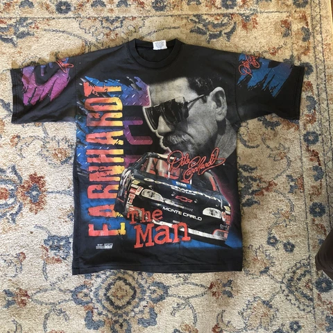 Vintage 1997 Dale Earnhardt Born To Run Chase Racewear T-shirt XL The Man Cover