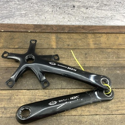 Shimano 105 Hollowtech Crank Arms OCTALINK Triple FC-5505 175mm 130 BCD 5-Bolt - Image 1 of 4