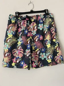 Buc-ees Herren Badehose Strand Tropical Hawaii Motiv Bunt Größe L - Bild 1 von 11