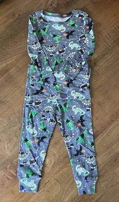 Tommy Bahama Halloween Niños Pijama Conjunto 18M Dinosaurio Gris Manga Larga Camisa Pantalones Foto 1 de 4
