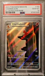 2023 POKEMON MEW EN-151 ILLUSTRATION RARE #169 CHARMELEON PSA 10 - Picture 1 of 2