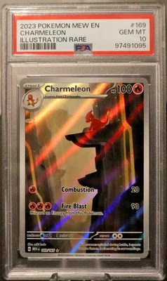 2023 POKEMON MEW EN-151 ILLUSTRATION RARE #169 CHARMELEON PSA 10 - Image 1 of 2