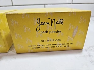 VINTAGE JEAN NATE BATH POWDER 9oz. FULL OPEN BOX - Picture 1 of 13