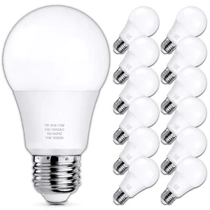 12-Pack A19 LED Light Bulbs, 100 Watt Equivalent LED Bulb, 5000K Daylight Whi... - Picture 1 of 7