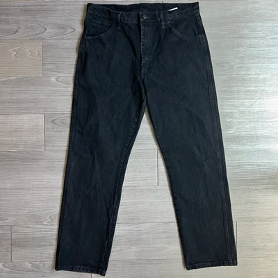 Vintage 90s Rustler Black Denim High Rise Straight Leg Jeans Size 36X32 - Image 1 of 4