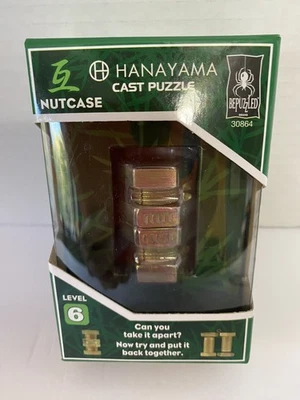 BePuzzled Hanayama Cast Puzzle NUTCASE, Nivel 6, Desmontar y Armar  Foto 1 de 4