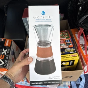 GROSCHE Amsterdam Pour Over Coffee Maker with Double Layer 28.7 oz - Picture 1 of 4