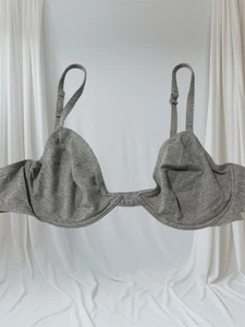 Sujetador con aros Calvin Klein vintage años 90 gris mezcla de algodón talla 32B (etiqueta 34) - Imagen 1 de 18