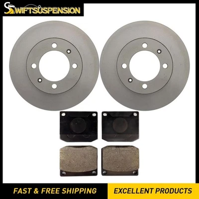 Kit de rotores de disco delanteros y pastillas de freno para Saab 900 1981-1987 2,0 L Foto 1 de 4