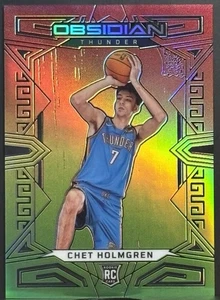 Chet Holmgren 2022-23 Panini /75 Obsidian Red/Yellow/Green Flood RC #157 - Bild 1 von 2