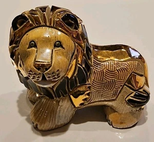 Artesania Rinconada, "Leone", sfumature di beige, nero, accenti in oro 24k - Foto 1 di 5