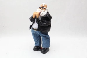 Weihnachtsmann Figur Deko Blues Mundharmonika schaukelnder Weihnachtsmann funktioniert! - Bild 1 von 11