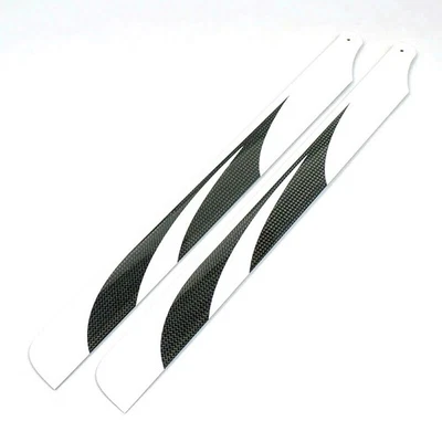 RJX 470mm Carbon Fiber Main Rotor Blades for Align trex 500L 500X RC Helicopter - Image 1 of 4