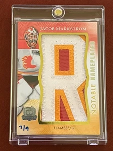 Jacob Markstrom Notable Nameplates /9 2023-24 The Cup #NN-JM - Picture 1 of 2