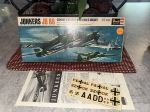 Vintage Revell German Junkers JU 88 H-113 1/72 WW II New Open Box - Imagen 1 de 3