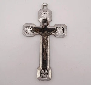 Crucifijo Religioso Jesús Cruz Aluminio Estaciones de la Cruz - Imagen 1 de 5
