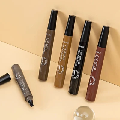 Microblading Tattoo Eyebrow Ink Pen Long Lasting Eye Brow Pencil 3D Fork Makeup - Image 1 of 4